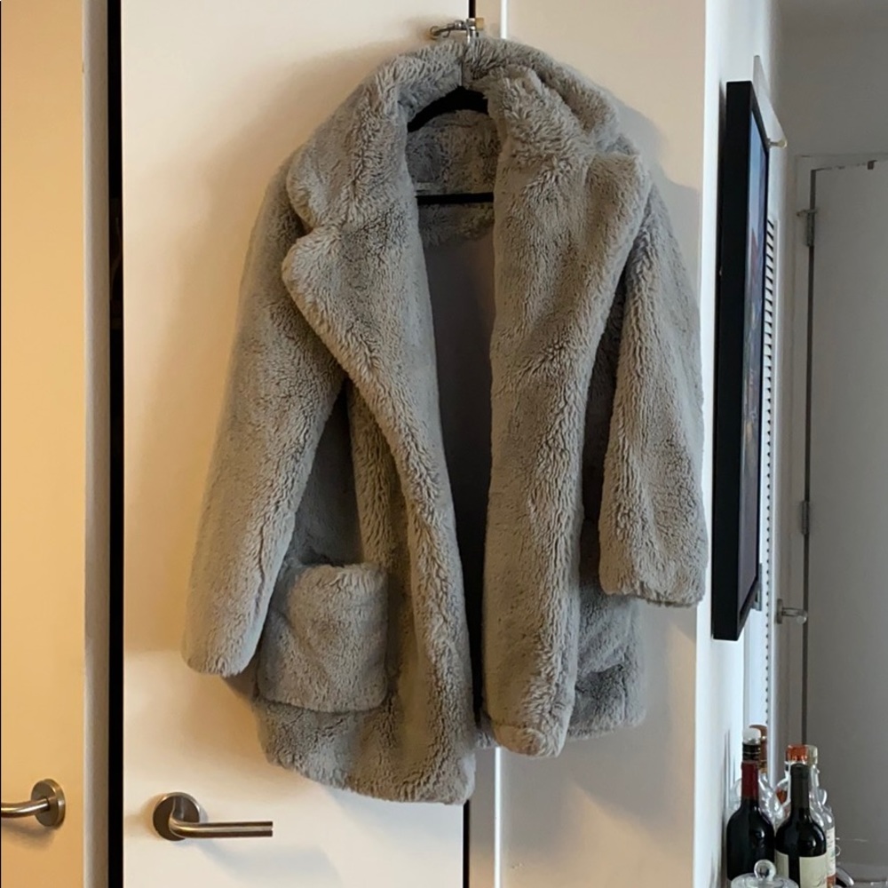 Fluffy winter coat